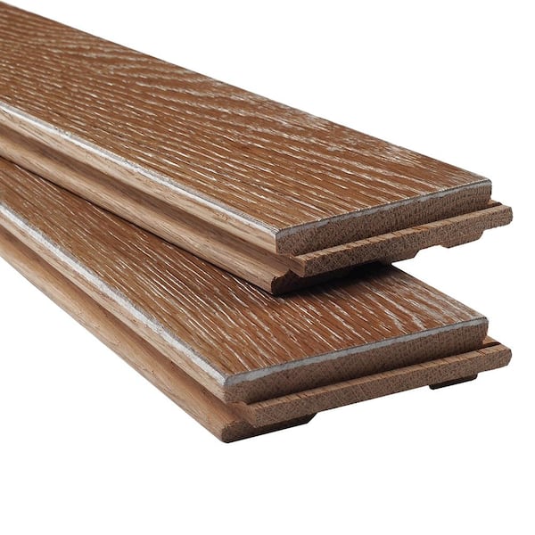 ASPEN FLOORING Bradford Caucho Wood 3/4 in. T x 4.5 in. W Light Distressed Solid Hardwood Flooring (21.82 sqft/case)