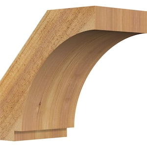 6''W x 10''D x 10''H Imperial Rough Sawn Knee Brace, Western Red Cedar