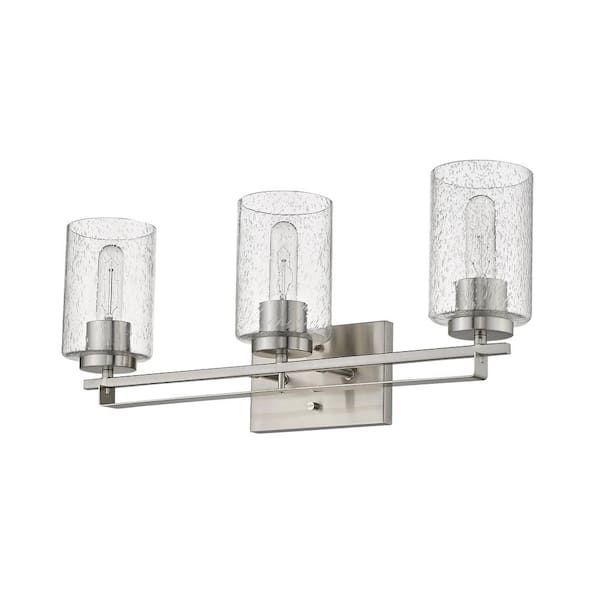 Orella 24 in. 3-Light Satin Nickel Vanity Light