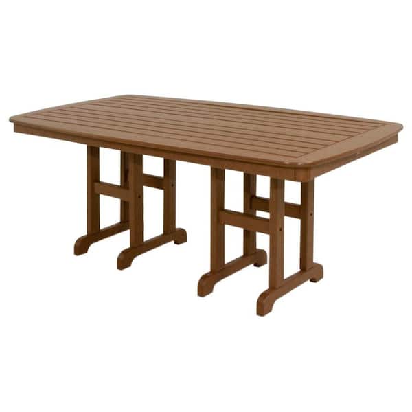 Trex Outdoor Furniture Yacht Club 37 in. x 72 in. Tree House Patio Dining Table