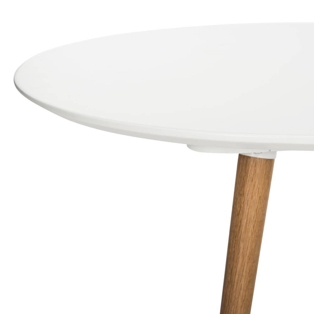 White and Natural Oak Split Coffee Table Set
