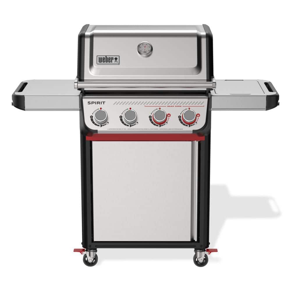 Spirit S-425C 4-Burner Liquid Propane Gas Grill in Stainless Steel with Sear Zone
