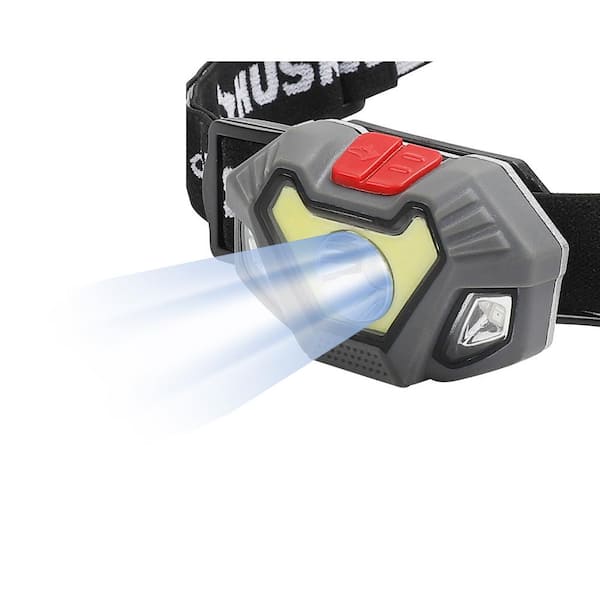 Husky - 4AAA 300-Lumen LED Dual Beam Unbreakable Headlight