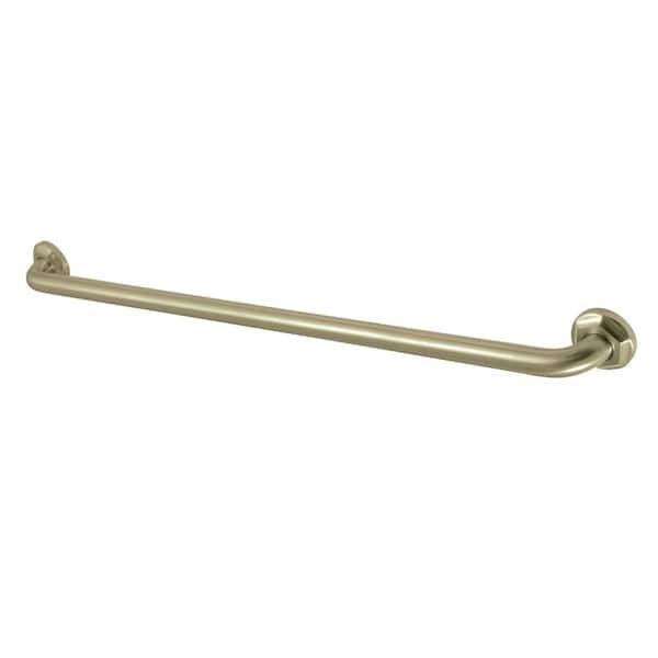 Kingston Brass Metropolitan 32 in. x 1-1/4 in. Grab Bar in Brushed Brass