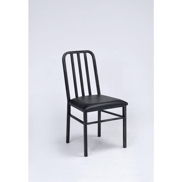 Acme Furniture Jodie Antique Black Metal Dining Chair (Set of 2)