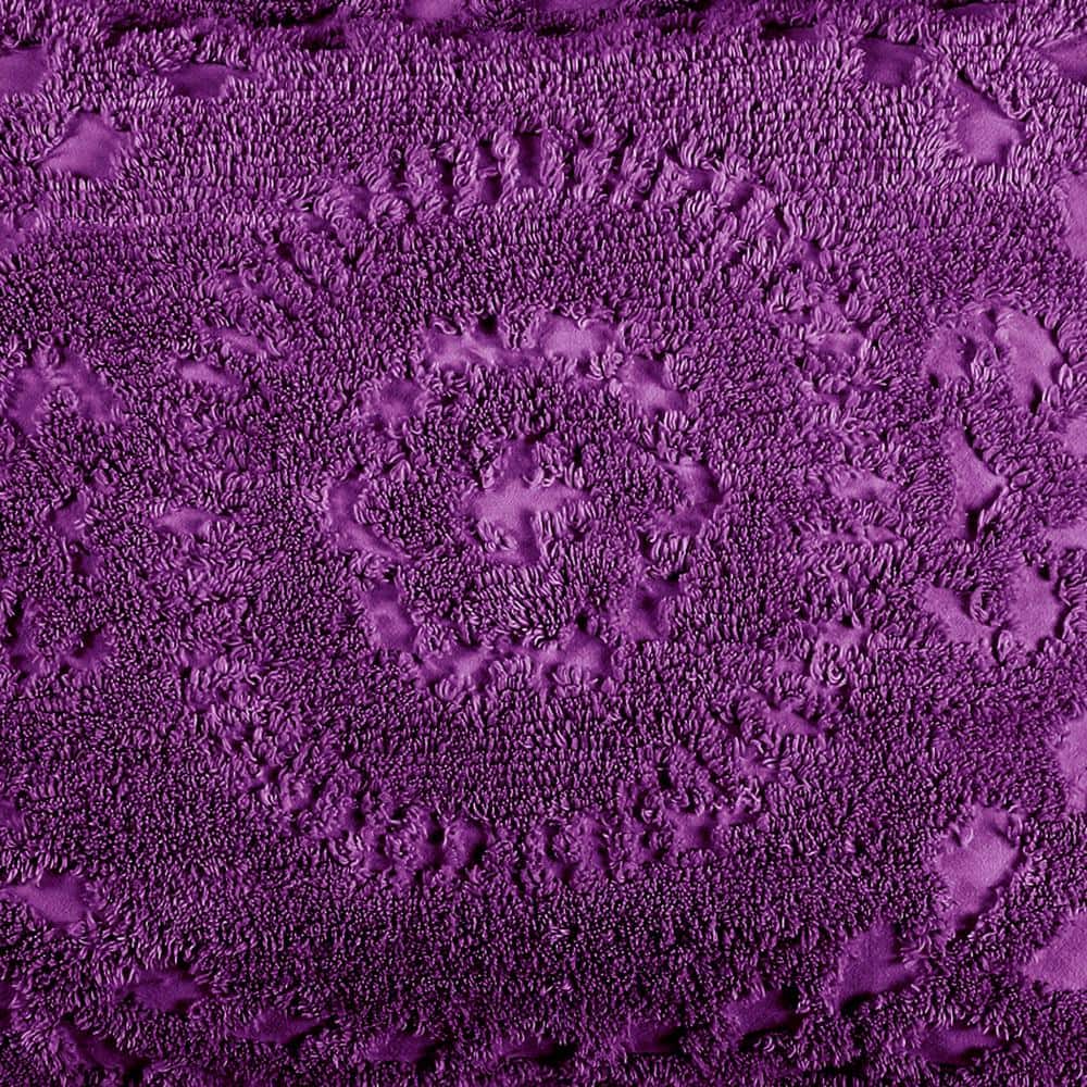 Plum Cotton Reversible King Bedspread Set