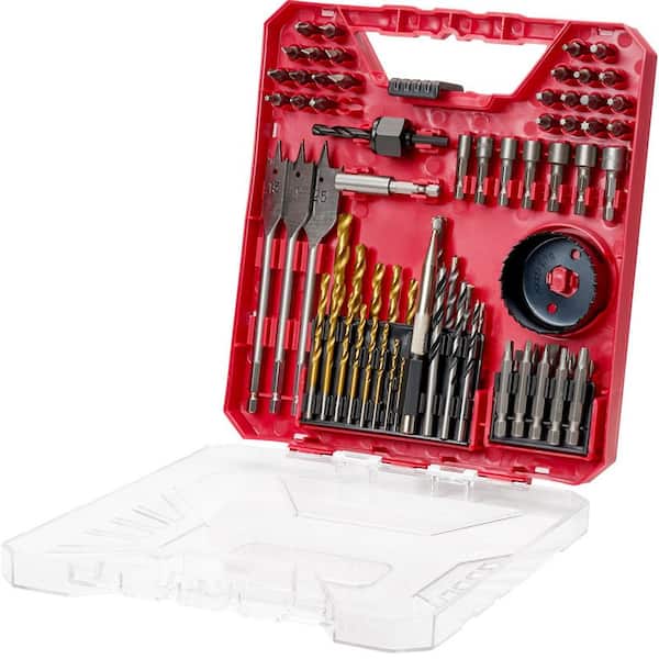 Drill Bit Set, (70 Pieces)Drill and Driver Bit Set, Screwdriver Bit Set for Wood Metal Cement Drilling and Screw Driving