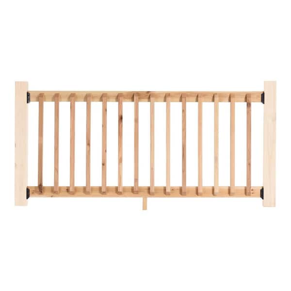 ProWood - 3 ft. x 6 ft. Western Red Cedar Wood Deck Line Railing Kit with B2E Balusters