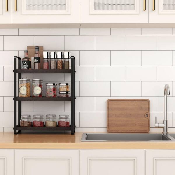 Wudkey Brown 3-Tier Bathroom Counter Organizer, Bathroom