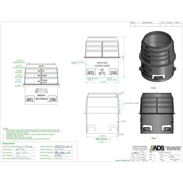 Advanced Drainage Systems - 4 in. Singlewall Adapter