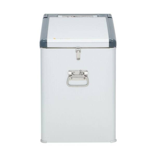 Grape Solar Glacier 1.1 cu. ft. Mini Refrigerator/Freezer in Grey with DC and AC Adapters