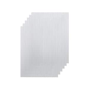 24 in. x 72 in. x 0.157 in. (4 mm) Clear Twin Wall Polycarbonate Sheet Greenhouse Panels 6-Piece