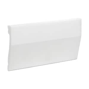 1/2 in. D x 2-3/8 in. W x 4 in. L Primed White High Impact Polystyrene Baseboard Moulding Sample Piece