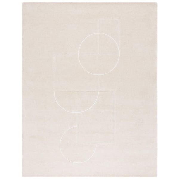 Soho 8 ft. x 10 ft. Beige/Ivory Abstract Shapes Area Rug