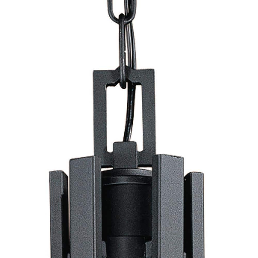 Black Lamina Bianca Glass 5-Light Chandelier