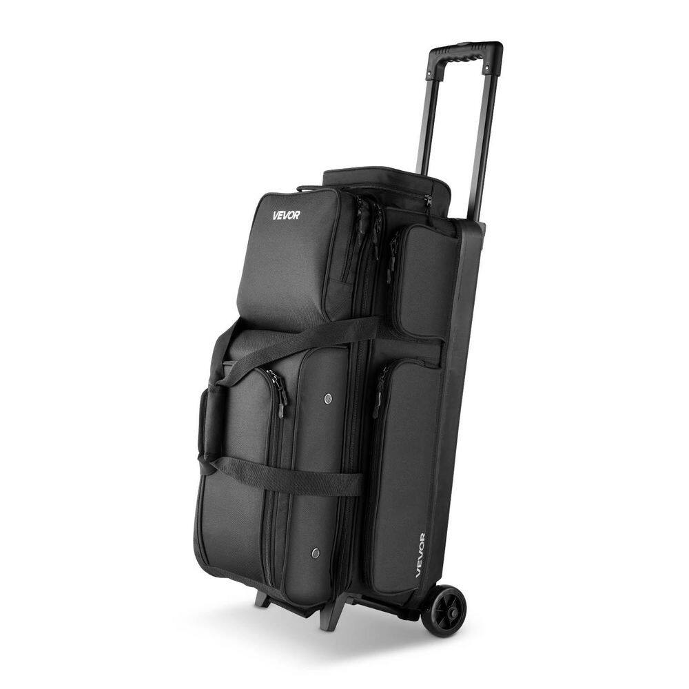 3 Ball Double Roller Bowling Bag with Wheels, Featuring a Separate Compartment for Shoes (Up To US Size 16) price history on PriceWatchPro