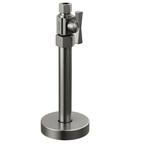 7.56 in. L Black Stainless Straight Supply Stop Valve