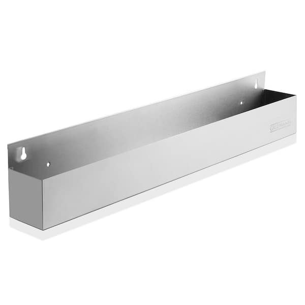 8-Bottle Stainless Steel 32 in. Single Speed Rail Liquor Bottle Holder Wine Rack