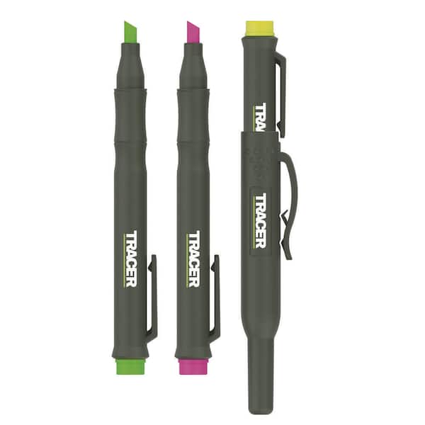 Construction Highlighter Kit (3pc) w/Green, Yellow, and Pink Highlighters