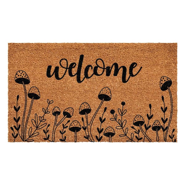 Calloway Mills 17 in. x 29 in. Mushroom Welcome Doormat