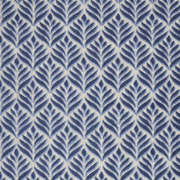 Blue 9 ft. x 12 ft. Woven Polypropylene Rectangle Indoor/Outdoor Area Rug