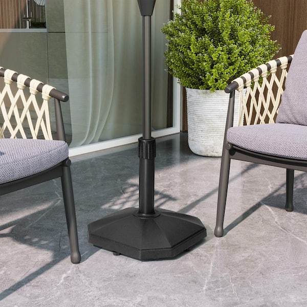 black patio umbrella canadian tire Pellebant 30 lbs. Heavy Duty Outdoor Patio Umbrella Base in Black