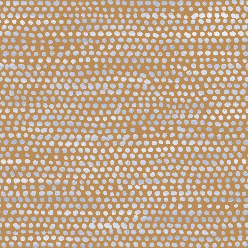 Tempaper Moire Dots Turmeric Removable Peel and Stick Wallpaper  20.5  x 16.5   Made in the USA