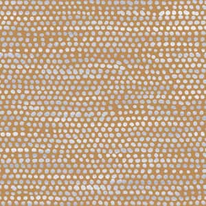 Moire Dots Turmeric Peel and Stick Wallpaper (Covers 28 sq. ft.)