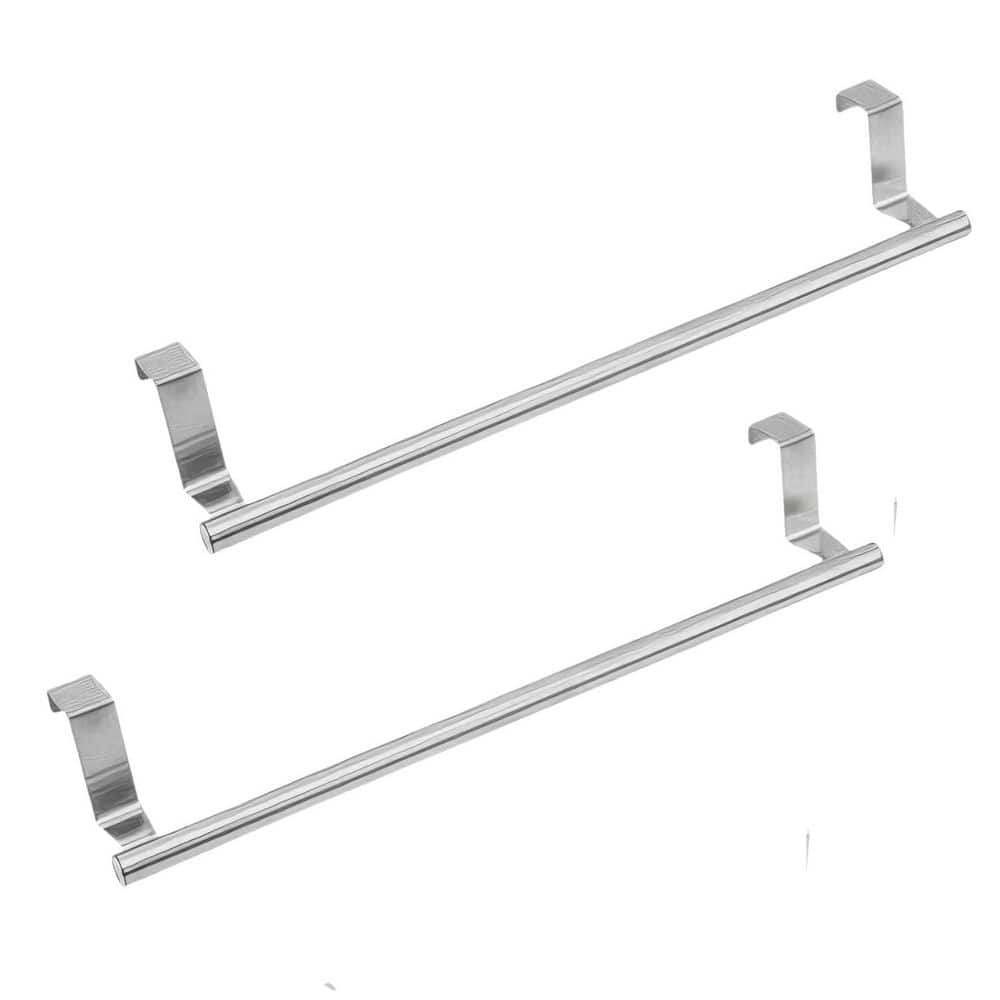 14.37 in. Over the Door Cabinet Single Towel Bar-Durable Stainless Steel fo