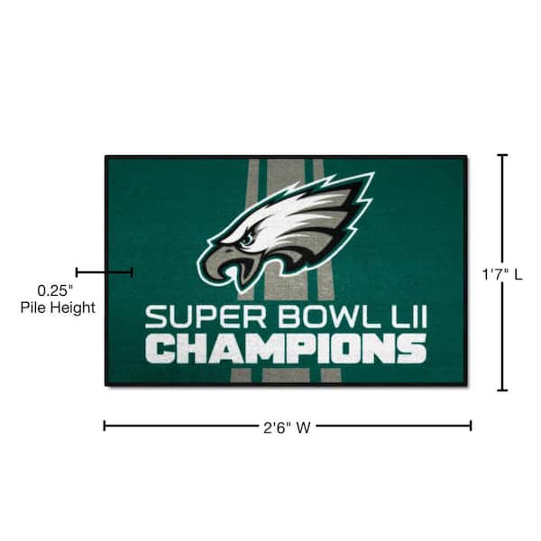 FANMATS Green 1 ft. 7 in. x 2 ft. 6 in. Philadelphia Eagles