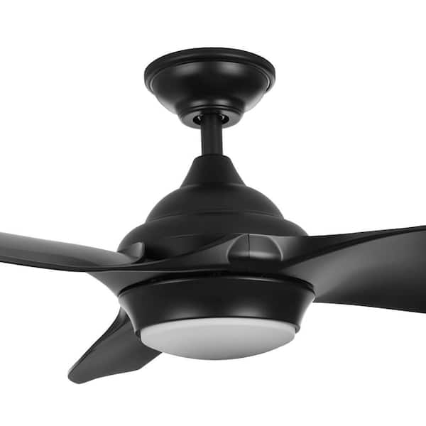 ghicc 52-Inch Ceiling Fans with Lights, Black Fan Lights Remote  Control- Reversible Silent DC Motor and Matte : Tools & Home Improvement