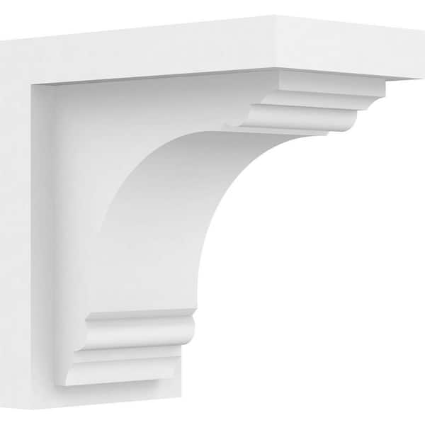 Ekena Millwork Standard Warren 3.5 in. W x 6 in. H x 6 in. D Signature Urethane Polyurethane Bracket