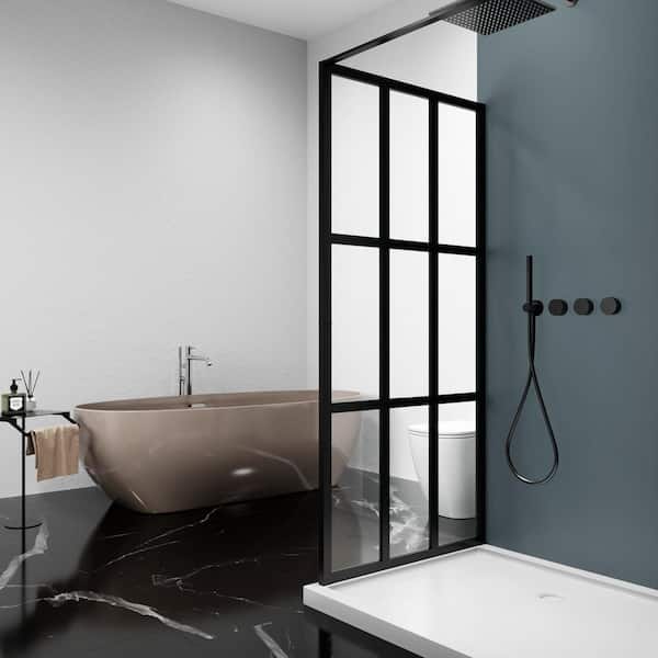 34 in. to 35-3/8 in. W x 72 in. H Bi-Fold Frameless Shower Door in Chrome with 1/4 in. Tempered Clear Glass