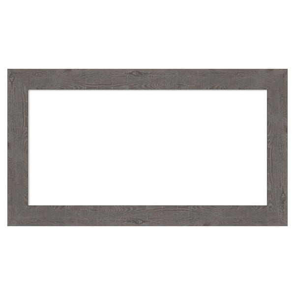 Rustic Plank Grey Narrow 27 in. x 15 in. Polystyrene Framed Dry Erase Magnetic Memo Board