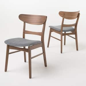 Idalia Dark Grey Wood Dining Chairs (Set of 2)