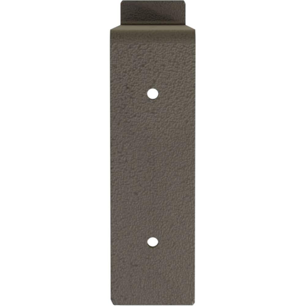 Hammered Dark Bronze Steel Truss Shelf Bracket, 7.25" x 10"