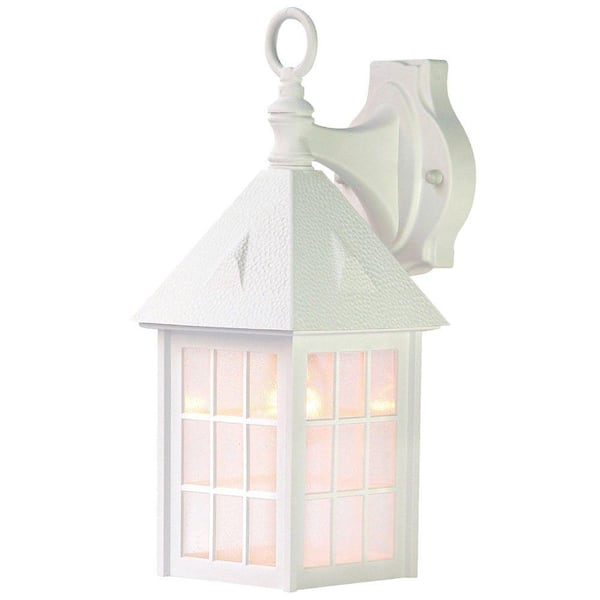 Acclaim Lighting Outer Banks Collection 1-Light Textured White Outdoor Wall Lantern Sconce
