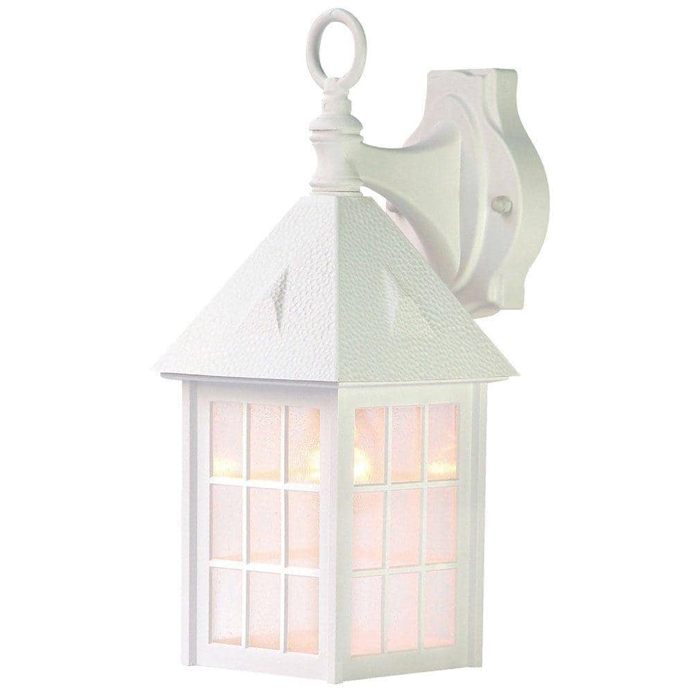 Outer Banks Collection 1-Light Textured White Outdoor Wall Lantern Sconce price history on PriceWatchPro
