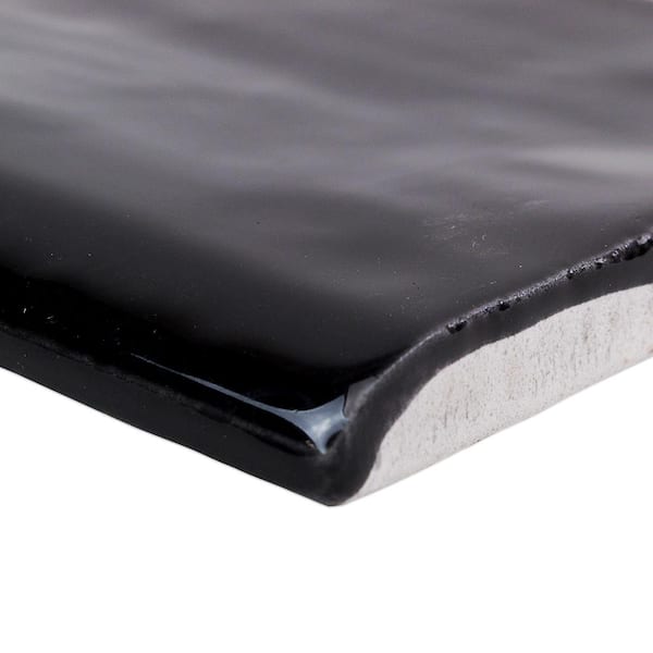 Ivy Hill Tile Catalina Black 3 in. x 6 in. Polished Ceramic Wall