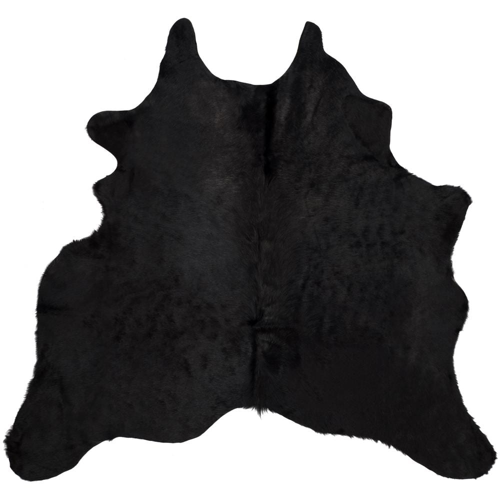 Black Faux Cowhide Moo Moo Black Faux Cow Hide Hair on Hide Velvety Fabric  With Large Repeat Home Decor Upholstery Fabric by the Yard 