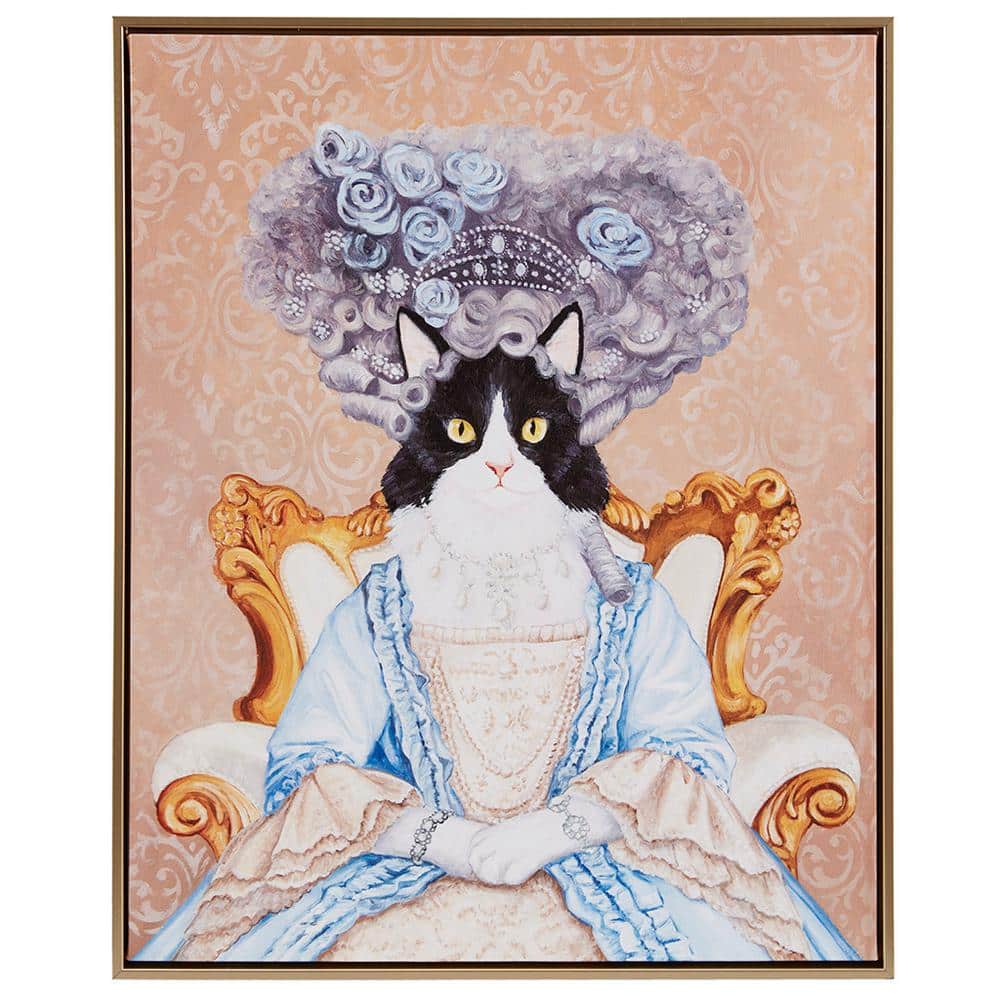 LINING Dlo1 「Canvas」27.5 LV. Italian Metal Oval Scenery Picture Frame Convex Bubble
