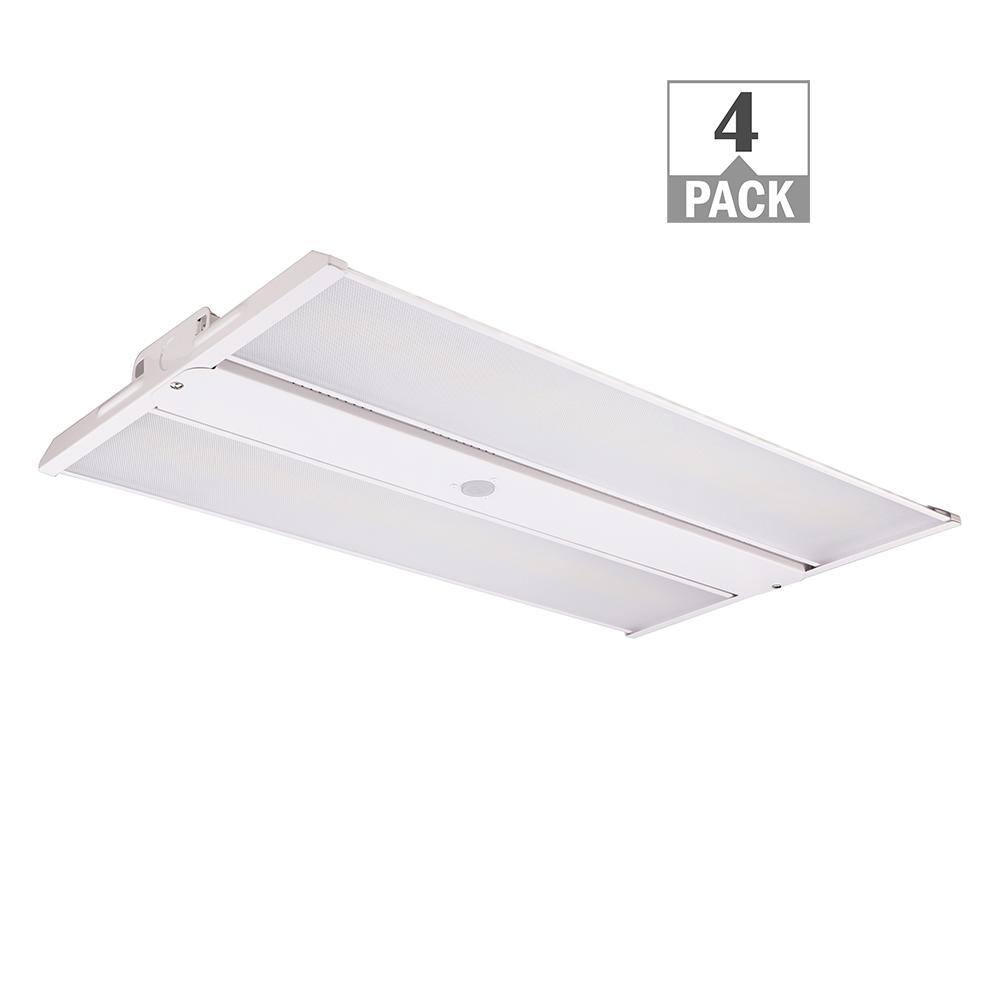 4-Pack 2 ft. 400-Watt Equivalent Thin Profile LED Dimmable White High Bay Light 4000K 5000K 31,500LM Workshop Garage price history on PriceWatchPro