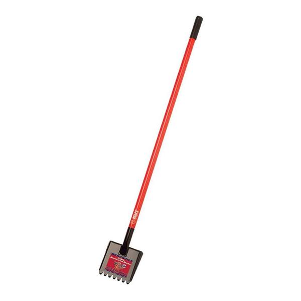 Bully Tools 11-Gauge Shingle Remover with Fiberglass Long Handle and 7-Beveled Teeth