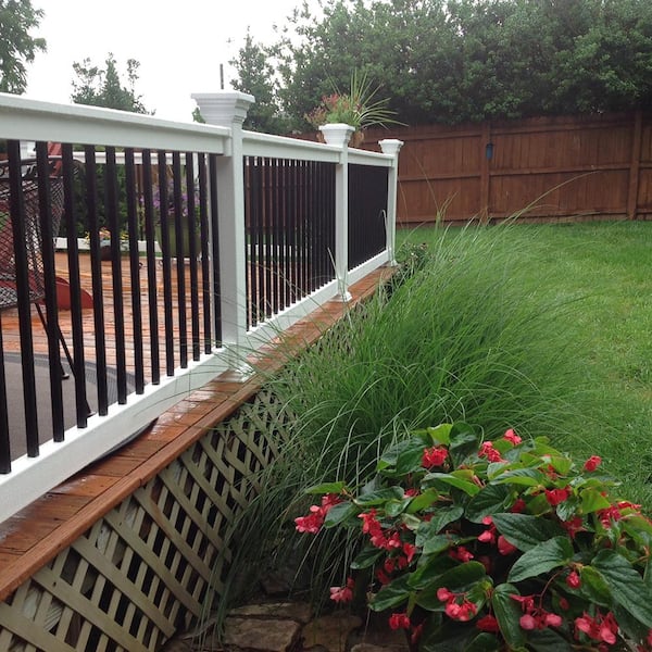 Vilano 3.5 ft. H x 6 ft. W Vinyl White Railing Kit