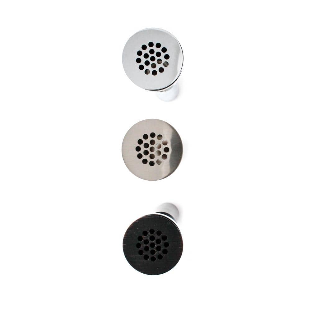 Polished Chrome Universal Grid Bathroom Sink Drain