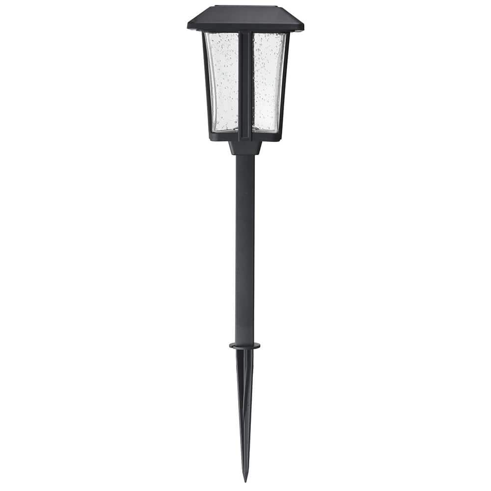 Callaway Black Integrated LED Weather Resistant Outdoor Solar Path Light (4-Pack)