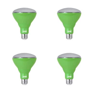 9-Watt BR30 Medium E26 Non-Dimmable Indoor and Greenhouse Full Spectrum Plant Grow LED Light Bulb (4-Pack)