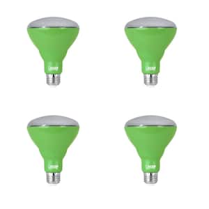 9-Watt Equivalent BR30 Medium E26 Non-Dimmable Indoor and Greenhouse Full Spectrum Plant Grow LED Light Bulb (4-Pack)