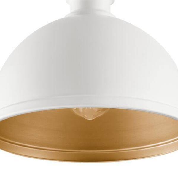 Hampton Bay Tallulah 4-Light White Pendant Hanging Light, Dome Kitchen Pendant Lighting 65220 - The Home Depot