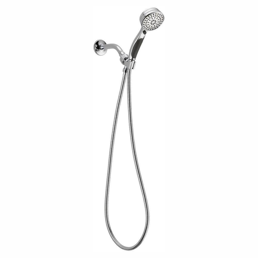 Delta 9-Spray 3.7 in. Single Wall Mount Handheld Shower Head in Chrome ...